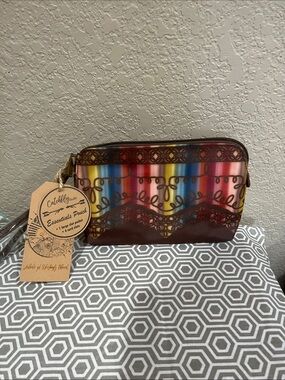 Multicolor Printed Cosmetic Pouch - Catchfly Essentials Pouch